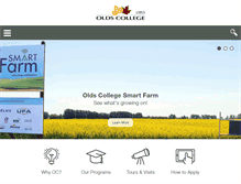 Tablet Screenshot of oldscollege.ca